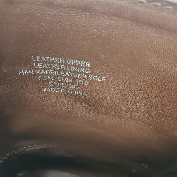 Tory Burch Brooke Ankle Bootie Boots Calf Leather Perfect Brown 52660 Size 6.5 M - Picture 10 of 11